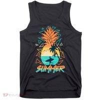 Summer Time Sufer Pineapple Tank Top thumb 0