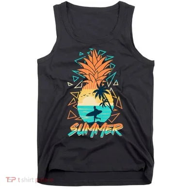 Summer Time Sufer Pineapple Tank Top