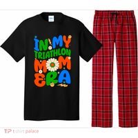 Sunflower Triathlon Sport Game In My Triathlon Mom Era Gift Pajama Set thumb 0