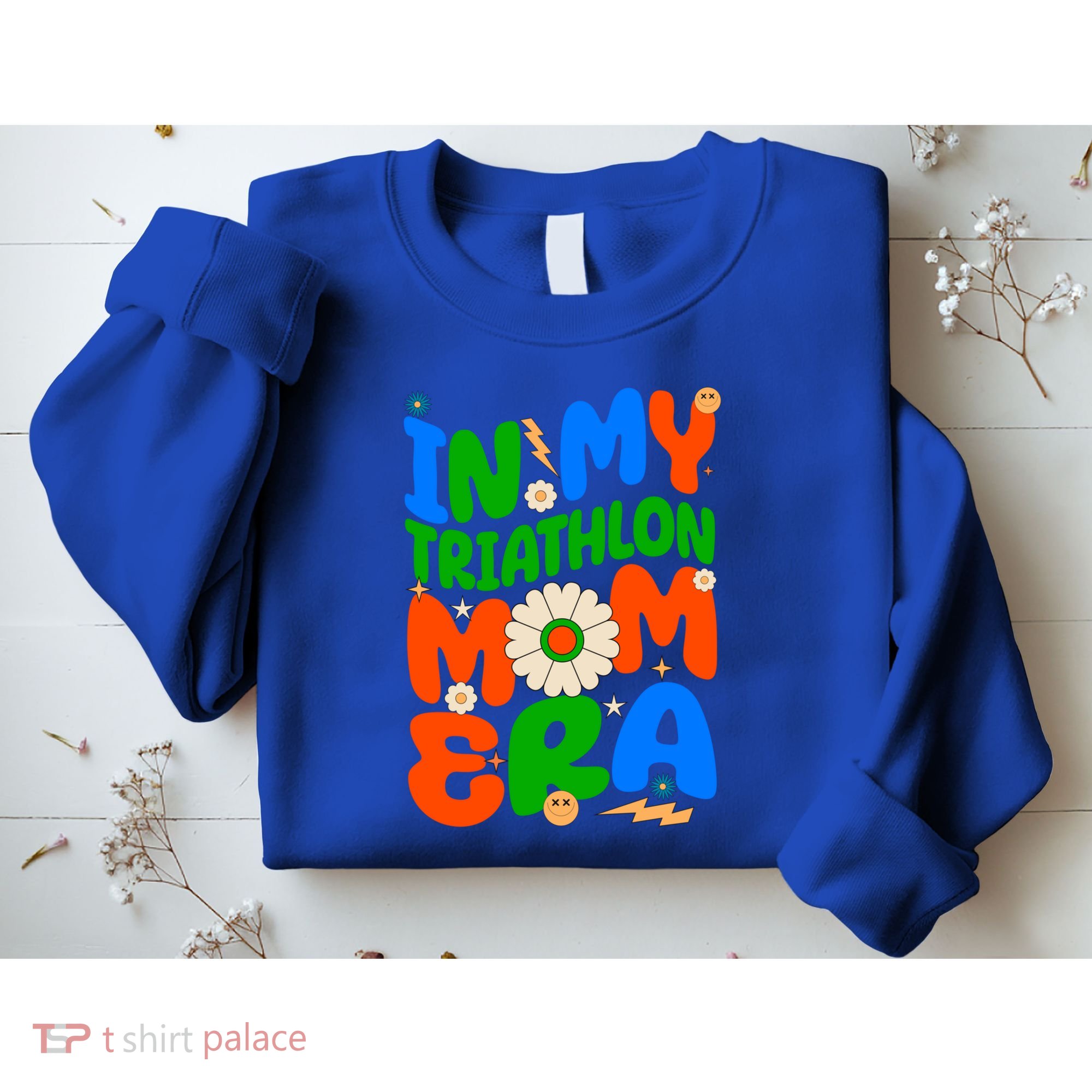 Sunflower Triathlon Sport Game In My Triathlon Mom Era Gift Sweatshirt