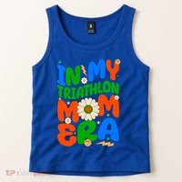 Sunflower Triathlon Sport Game In My Triathlon Mom Era Gift Tank Top thumb 2