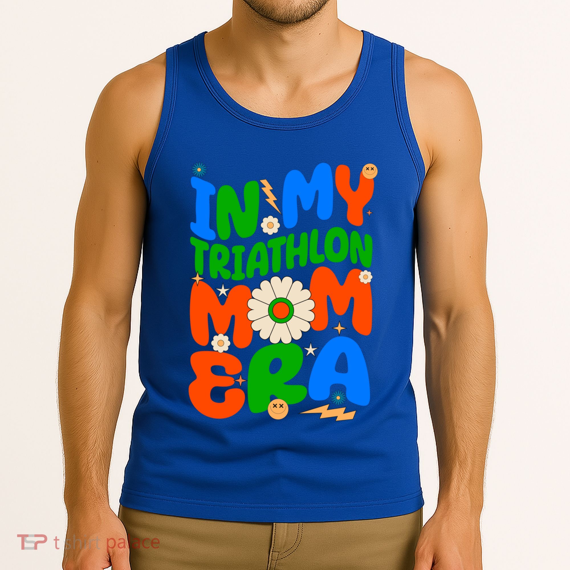Sunflower Triathlon Sport Game In My Triathlon Mom Era Gift Tank Top