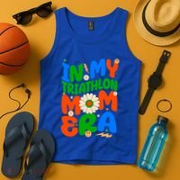Sunflower Triathlon Sport Game In My Triathlon Mom Era Gift Tank Top thumb 4
