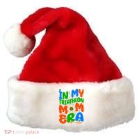 Sunflower Triathlon Sport Game In My Triathlon Mom Era Gift Santa Hat thumb 0