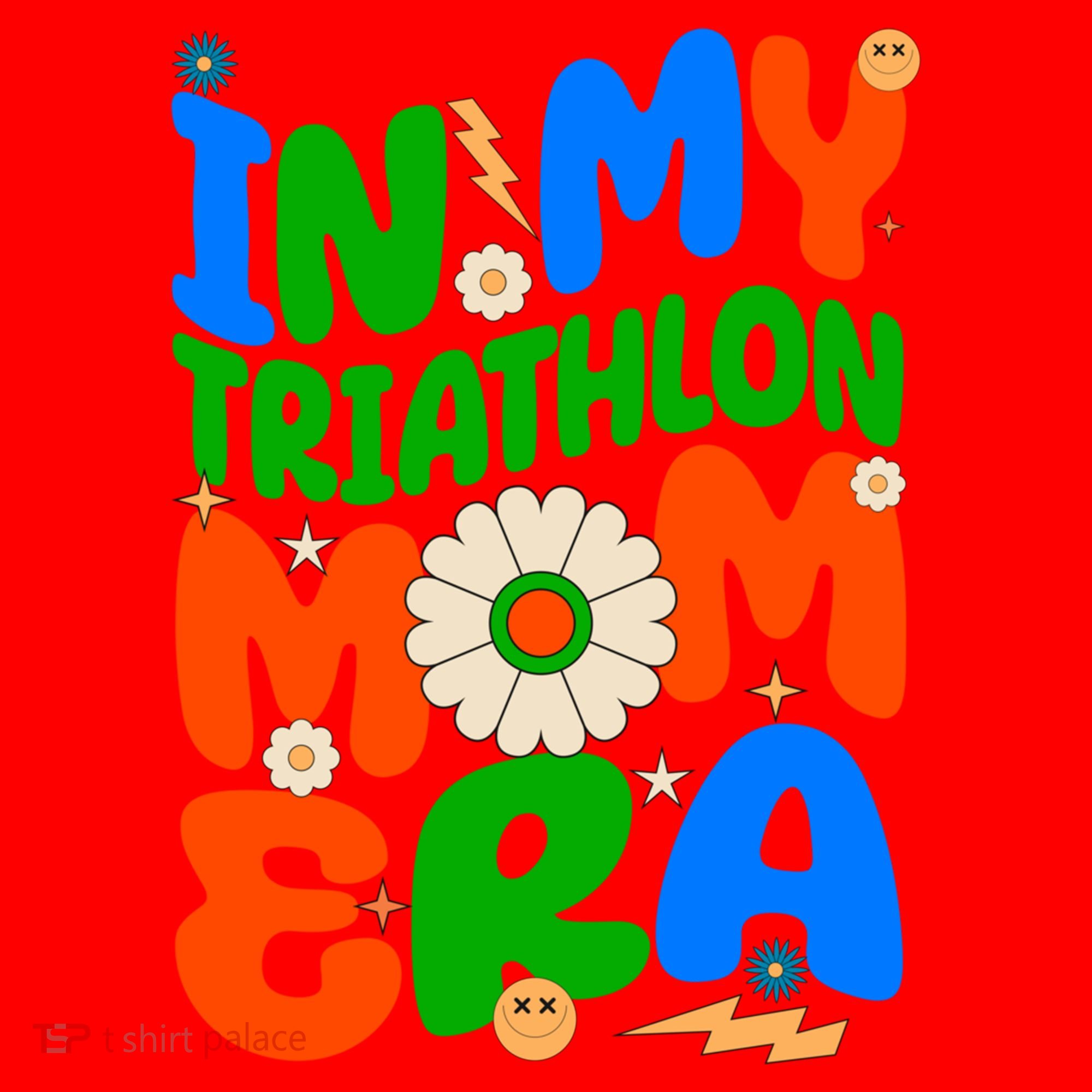 Sunflower Triathlon Sport Game In My Triathlon Mom Era Gift Santa Hat
