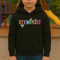 STEMINIST Technology Student STEM Teacher Women Engineering Kids Hoodie thumb 3