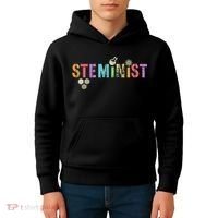 STEMINIST Technology Student STEM Teacher Women Engineering Kids Hoodie thumb 4