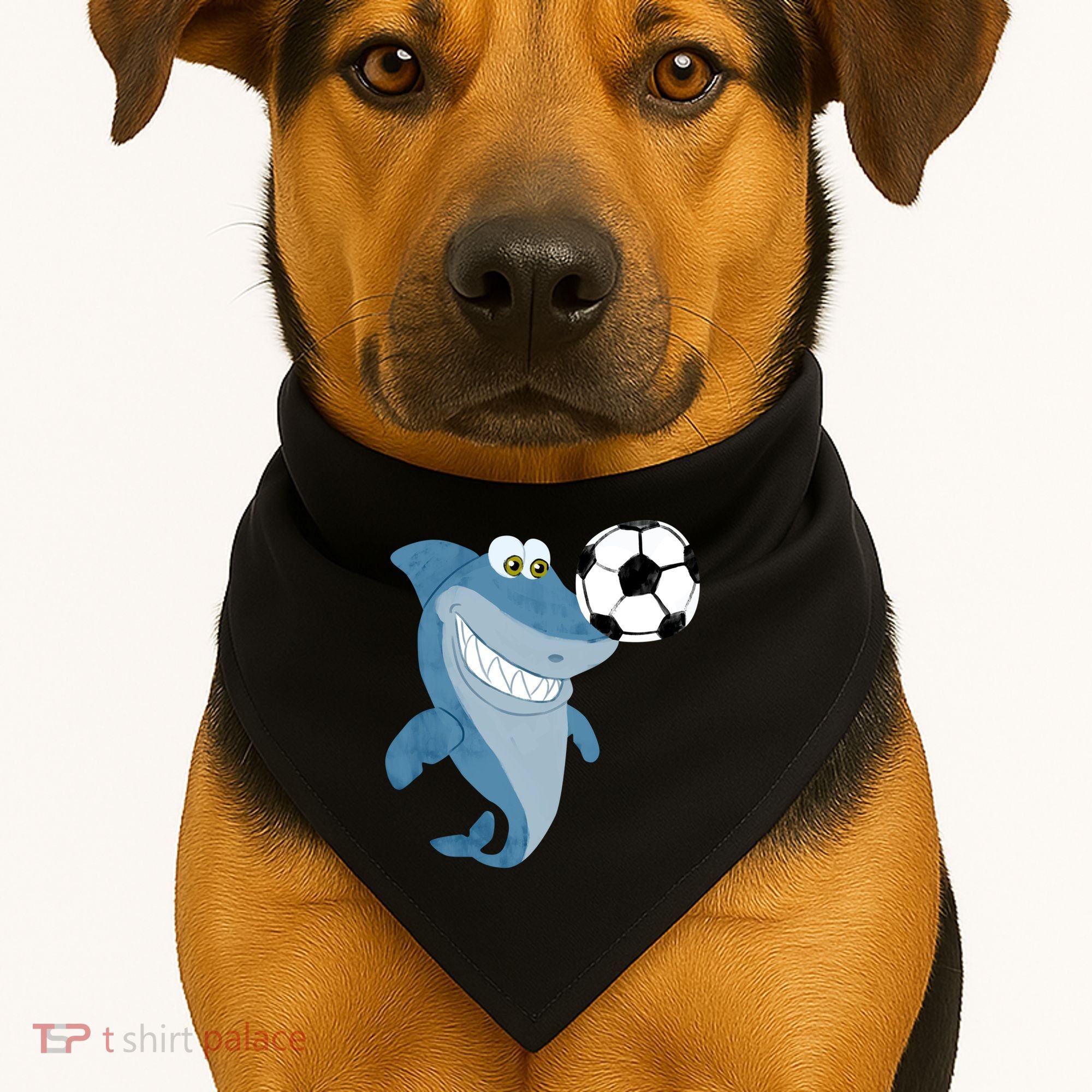 Soccer Team Shark Meaningful Gift Soccer Player Gift USA-Made Doggie Bandana