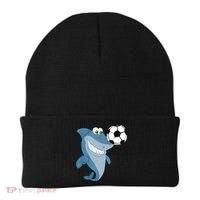 Soccer Team Shark Meaningful Gift Soccer Player Gift Beanie thumb 0