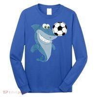 Soccer Team Shark Meaningful Gift Soccer Player Gift Long Sleeve Shirt thumb 0