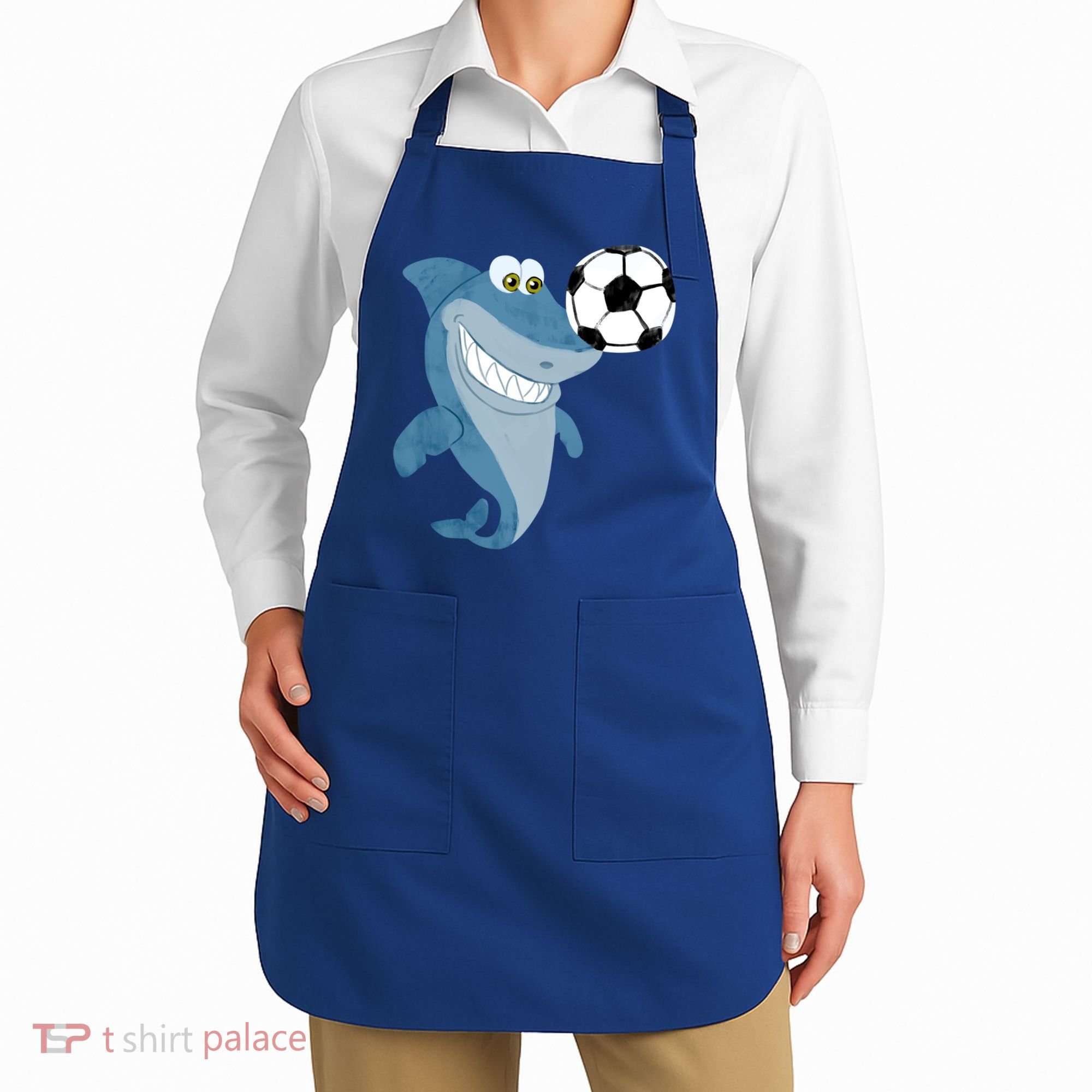 Soccer Team Shark Meaningful Gift Soccer Player Gift Apron