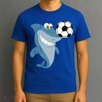 Soccer Team Shark Meaningful Gift Soccer Player Gift T-Shirt thumb 3