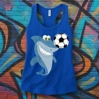 Soccer Team Shark Meaningful Gift Soccer Player Gift Women's Tank Top thumb 3