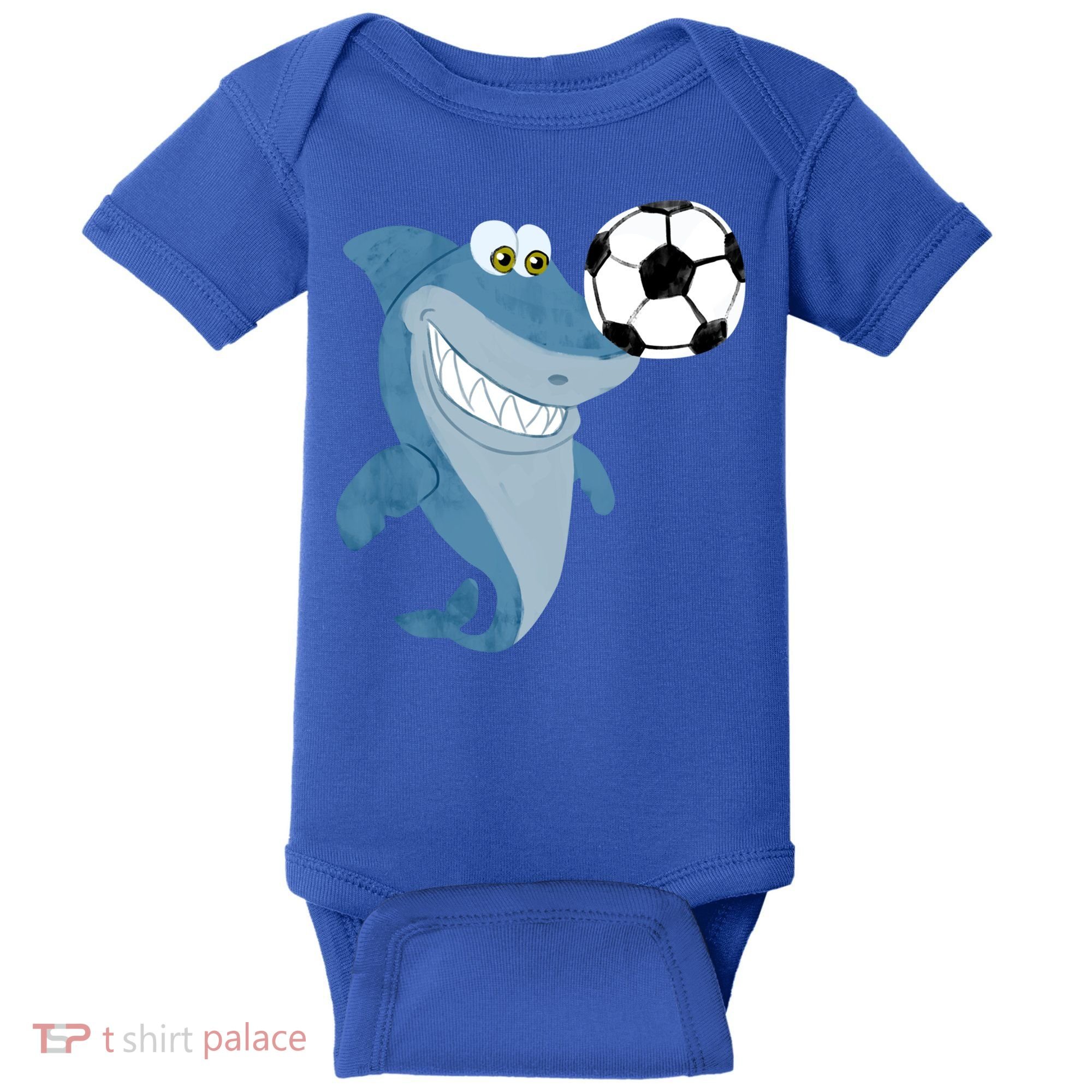Soccer Team Shark Meaningful Gift Soccer Player Gift Baby Bodysuit