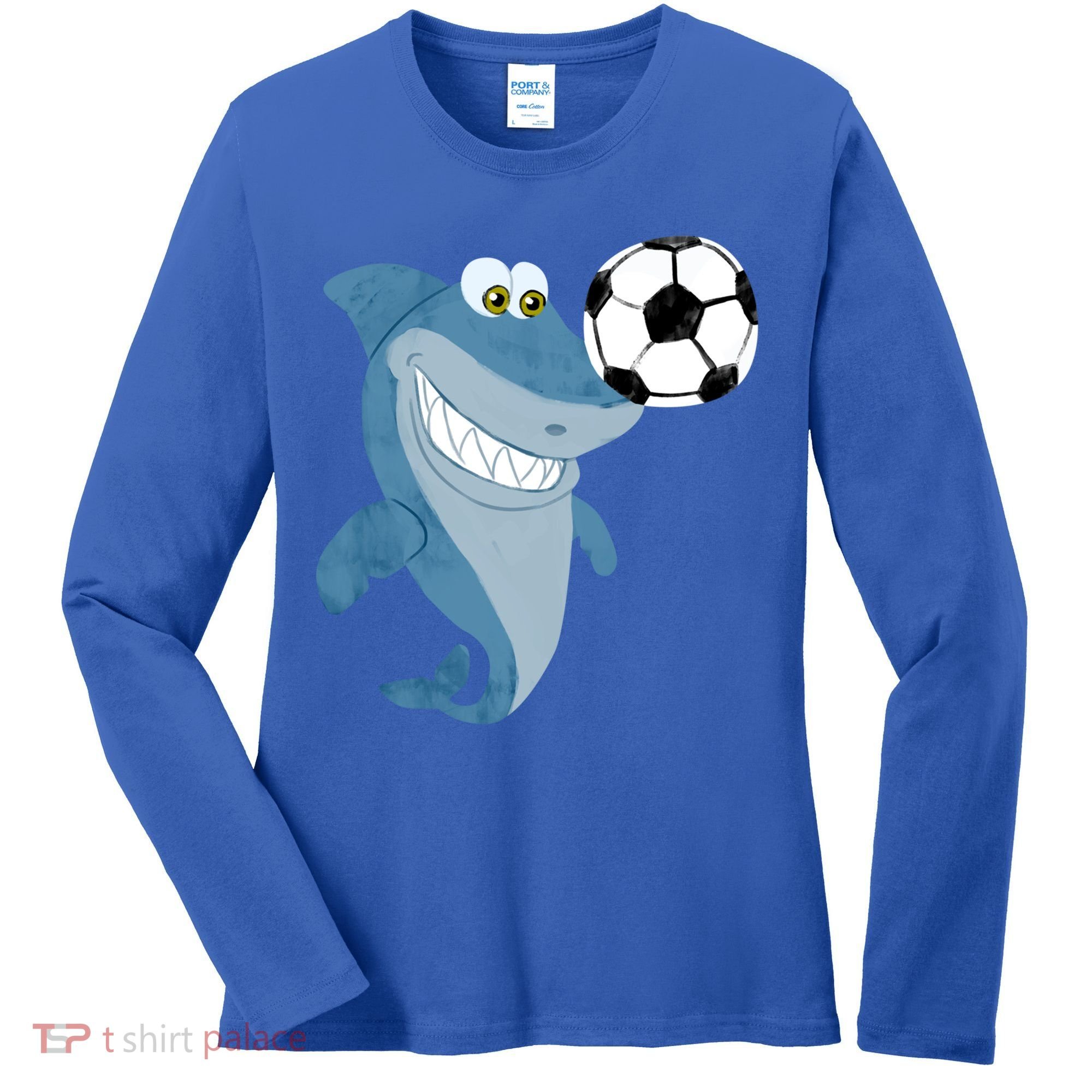 Soccer Team Shark Meaningful Gift Soccer Player Gift Women's Long Sleeve Shirt