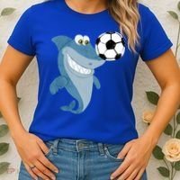 Soccer Team Shark Meaningful Gift Soccer Player Gift Women's T-Shirt thumb 2