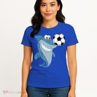 Soccer Team Shark Meaningful Gift Soccer Player Gift Women's T-Shirt thumb 4