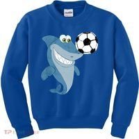 Soccer Team Shark Meaningful Gift Soccer Player Gift Kids Sweatshirt thumb 0