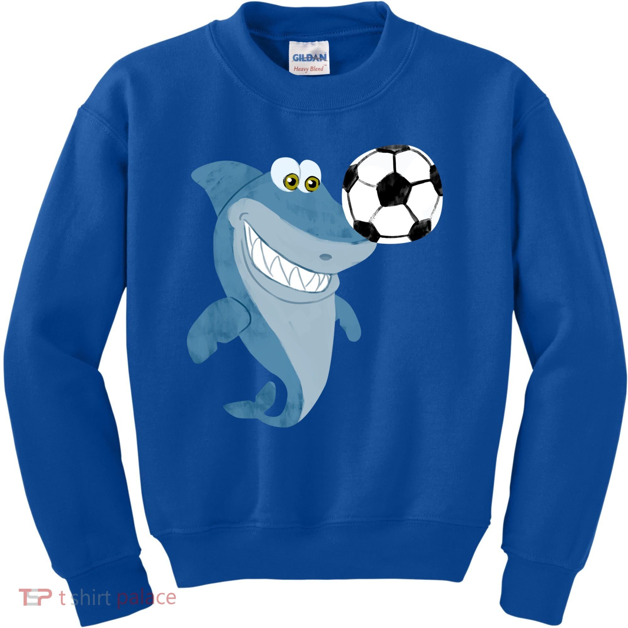 Soccer Team Shark Meaningful Gift Soccer Player Gift Kids Sweatshirt