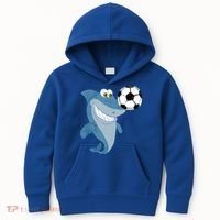 Soccer Team Shark Meaningful Gift Soccer Player Gift Kids Hoodie thumb 0