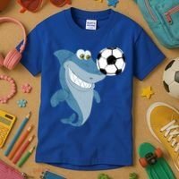 Soccer Team Shark Meaningful Gift Soccer Player Gift Kids T-Shirt thumb 3