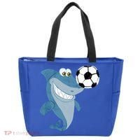 Soccer Team Shark Meaningful Gift Soccer Player Gift Tote Bag thumb 0