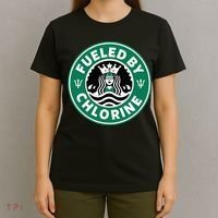 Swim Team Swimming Funny Parody Fueled by Chlorine T-Shirt thumb 4