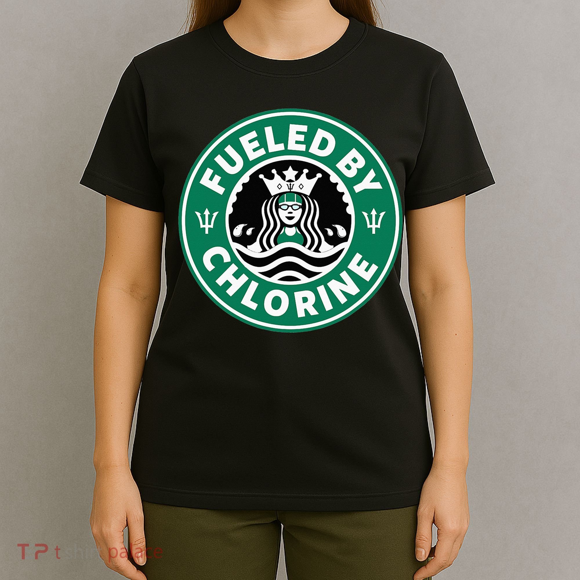 Swim Team Swimming Funny Parody Fueled by Chlorine T-Shirt