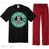 Swim Team Swimming Funny Parody Fueled by Chlorine Pajama Set thumb 0
