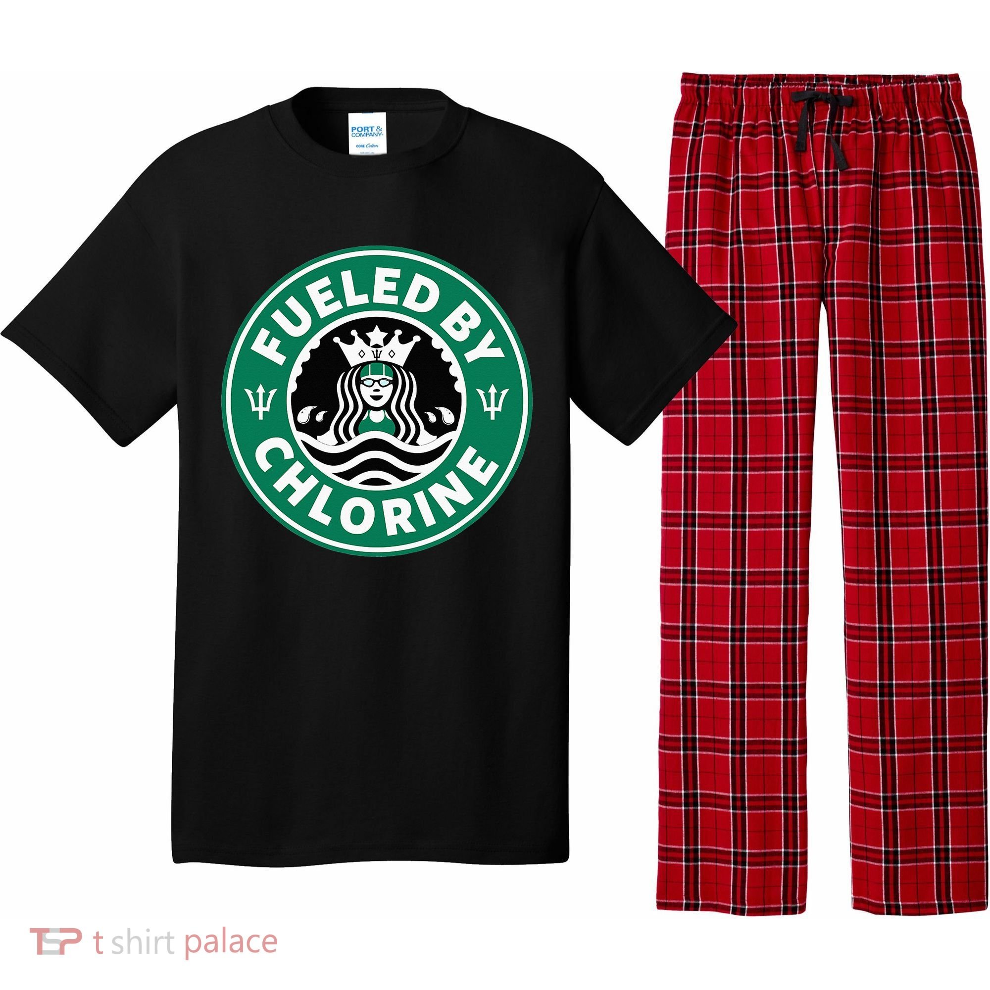 Swim Team Swimming Funny Parody Fueled by Chlorine Pajama Set