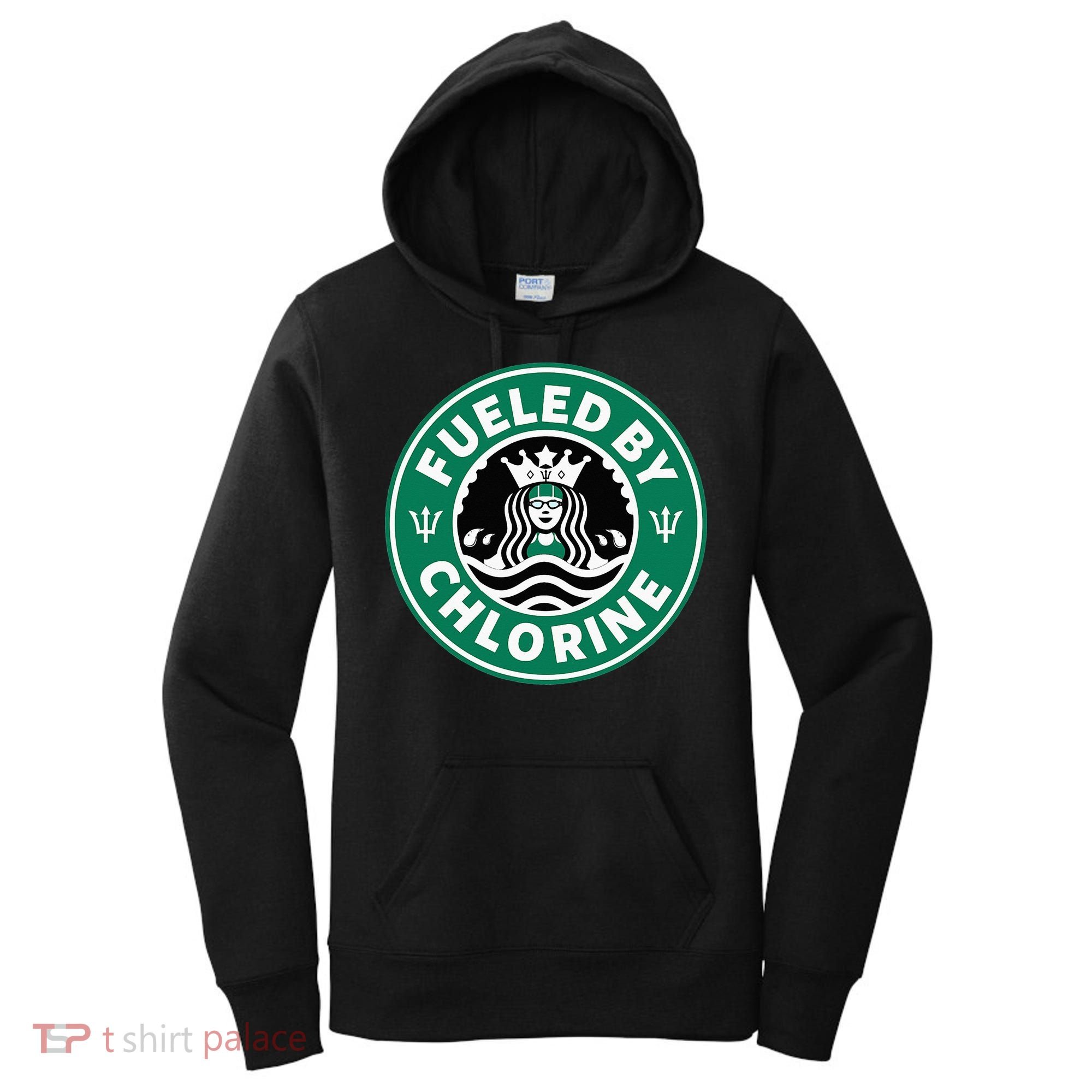 Swim Team Swimming Funny Parody Fueled by Chlorine Women's Hoodie