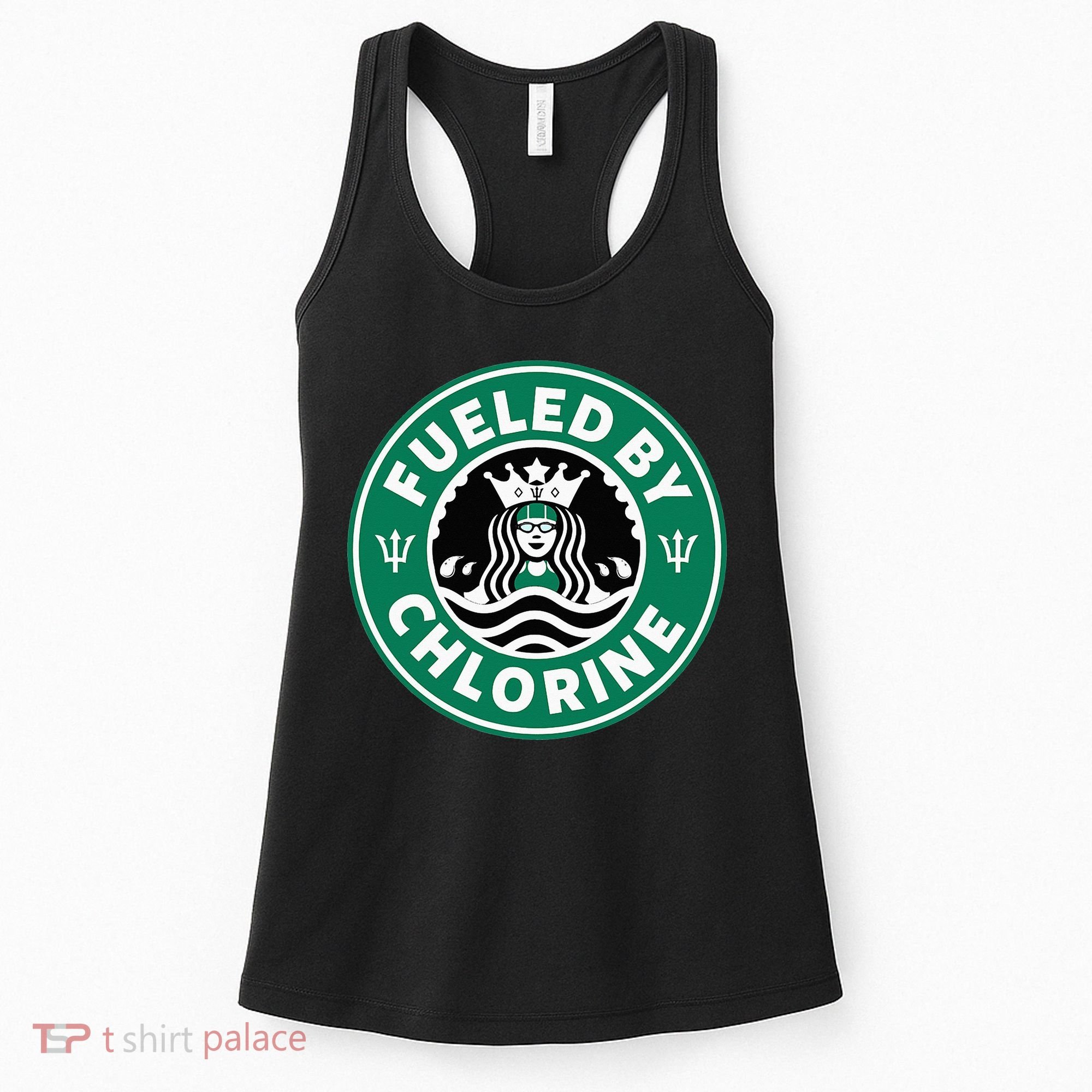 Swim Team Swimming Funny Parody Fueled by Chlorine Women's Tank Top