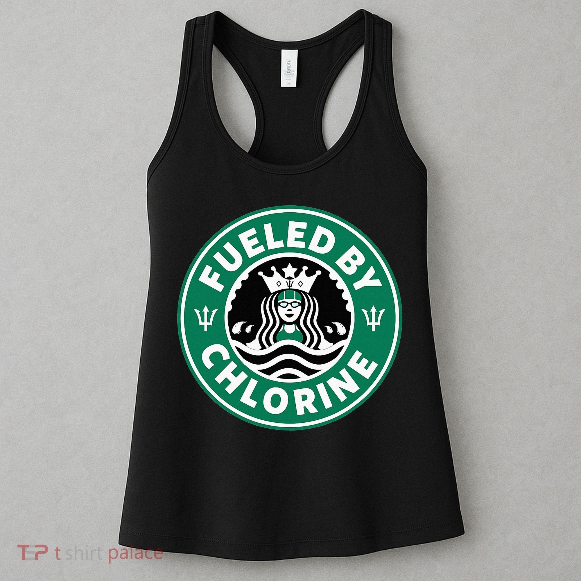 Swim Team Swimming Funny Parody Fueled by Chlorine Women's Tank Top