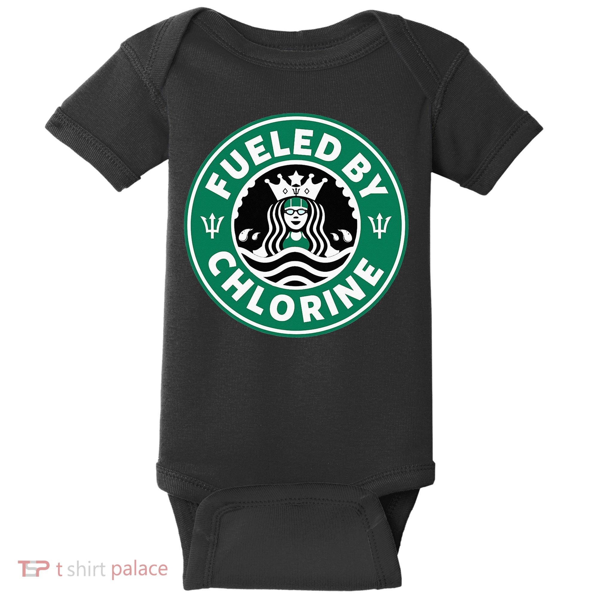 Swim Team Swimming Funny Parody Fueled by Chlorine Baby Bodysuit
