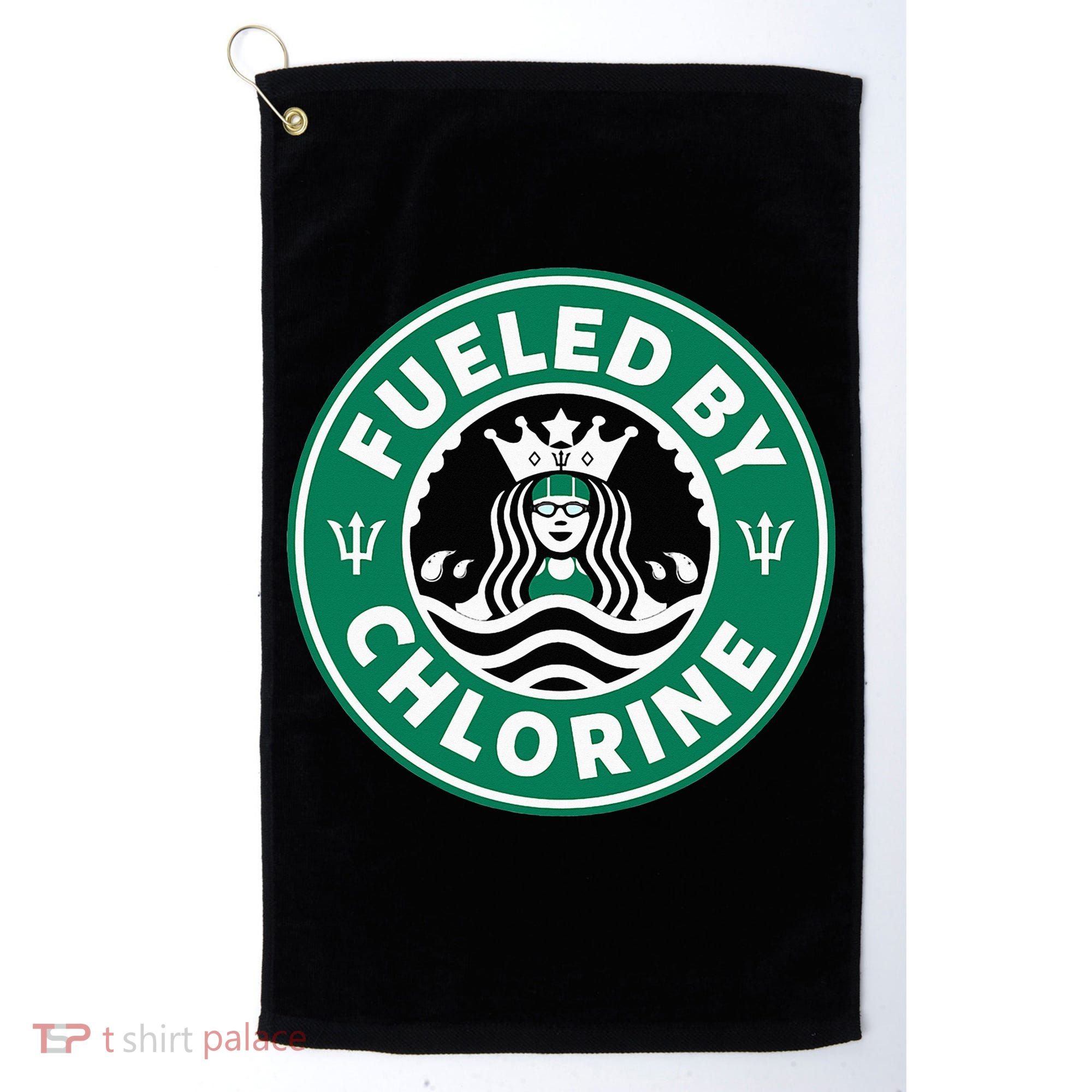 Swim Team Swimming Funny Parody Fueled by Chlorine Golf Towel