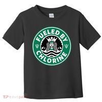 Swim Team Swimming Funny Parody Fueled by Chlorine Toddler T-Shirt thumb 0
