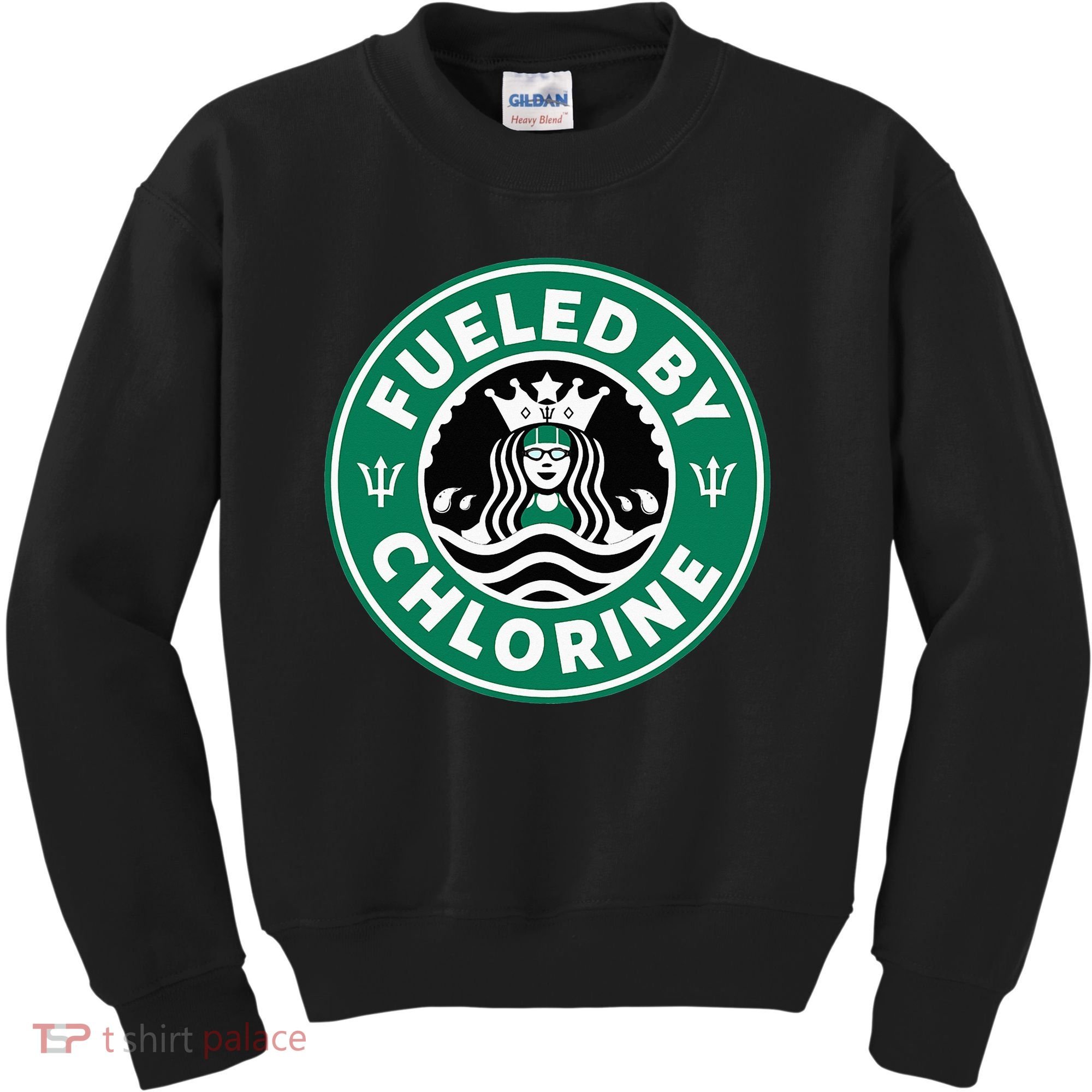 Swim Team Swimming Funny Parody Fueled by Chlorine Kids Sweatshirt