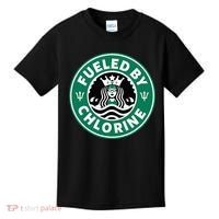 Swim Team Swimming Funny Parody Fueled by Chlorine Kids T-Shirt thumb 0