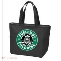 Swim Team Swimming Funny Parody Fueled by Chlorine Tote Bag thumb 3