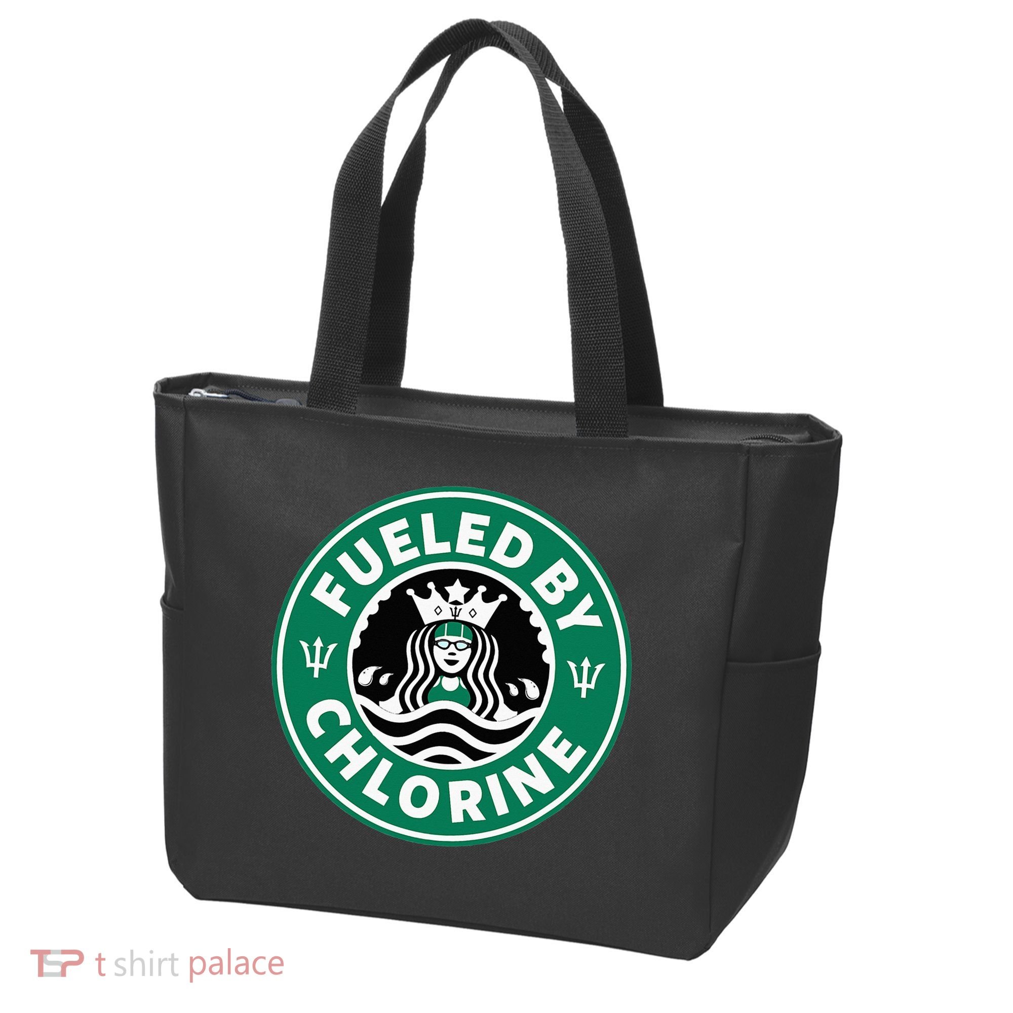 Swim Team Swimming Funny Parody Fueled by Chlorine Tote Bag