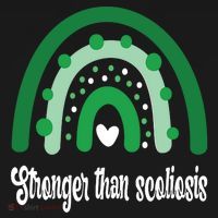 Stronger Than Scoliosis Rainbow Coaster thumb 2