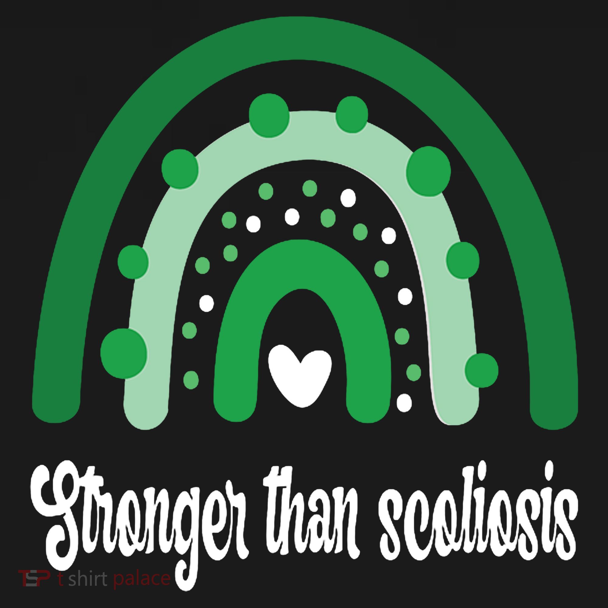 Stronger Than Scoliosis Rainbow Toddler Hoodie