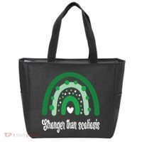 Stronger Than Scoliosis Rainbow Tote Bag thumb 0
