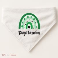 Stronger Than Scoliosis Rainbow USA-Made Doggie Bandana thumb 0