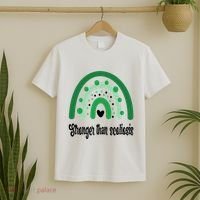 Stronger Than Scoliosis Rainbow T-Shirt thumb 2