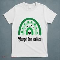 Stronger Than Scoliosis Rainbow T-Shirt thumb 5