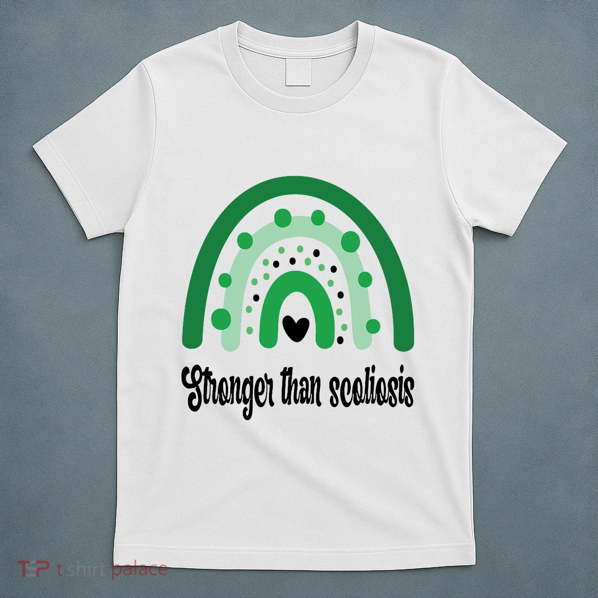 Stronger Than Scoliosis Rainbow T-Shirt
