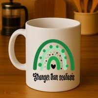 Stronger Than Scoliosis Rainbow Coffee Mug thumb 4