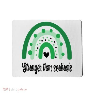 Stronger Than Scoliosis Rainbow Mousepad