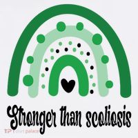 Stronger Than Scoliosis Rainbow Mousepad thumb 1